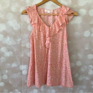 Oscar de la Renta Pink and Peach Blouse